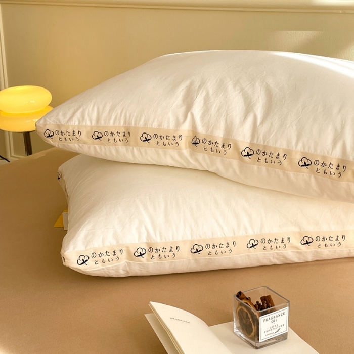 91家纺网 家纺一手货源 找家纺 伟邦 2023新款日式宽边立体枕48*74