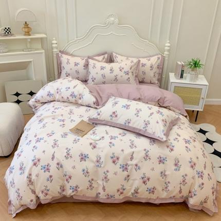 91家纺网 家纺一手货源 找家纺 （总）名佰蕙 2023新款全棉法式田园四件套