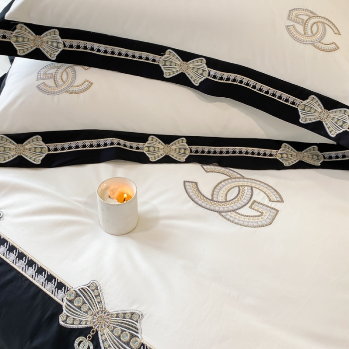 91家纺网 家纺一手货源 找家纺 （总）品家居 2025新款全棉长绒棉四件套-初恋情结