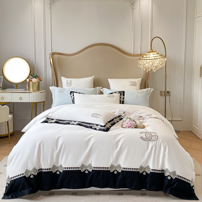 91家纺网 家纺一手货源 找家纺 （总）品家居 2025新款全棉长绒棉四件套-初恋情结