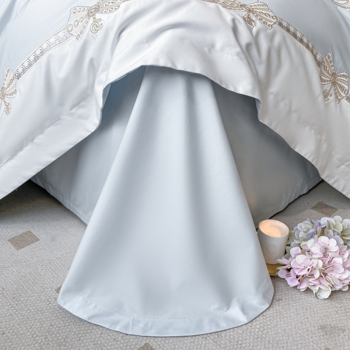 91家纺网 家纺一手货源 找家纺 品家居 2025新款全棉长绒棉四件套-初恋情结 初恋情节-蓝