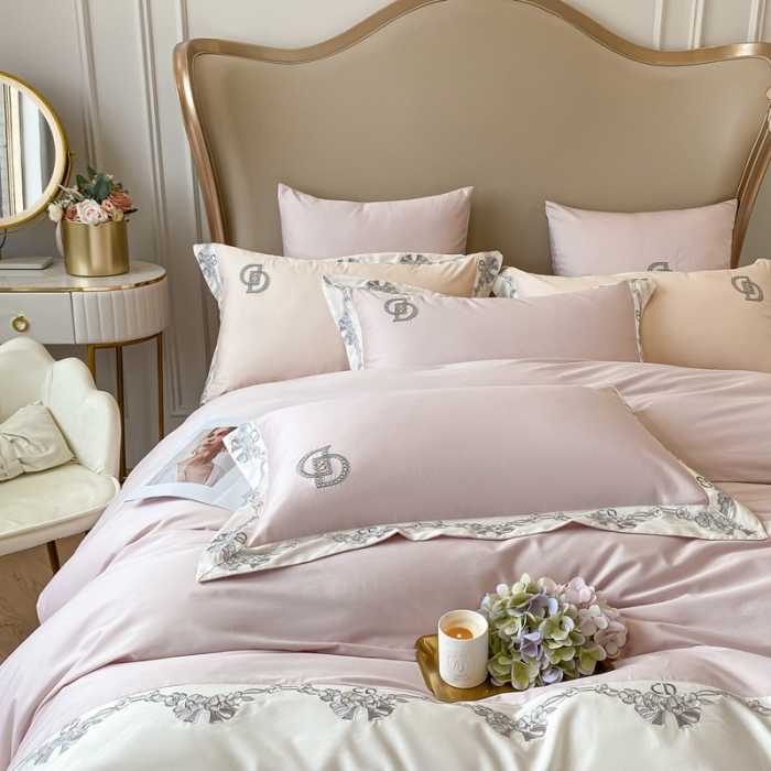 91家纺网 家纺一手货源 找家纺 （总）品家居 2025新款全棉长绒棉四件套-戴安娜