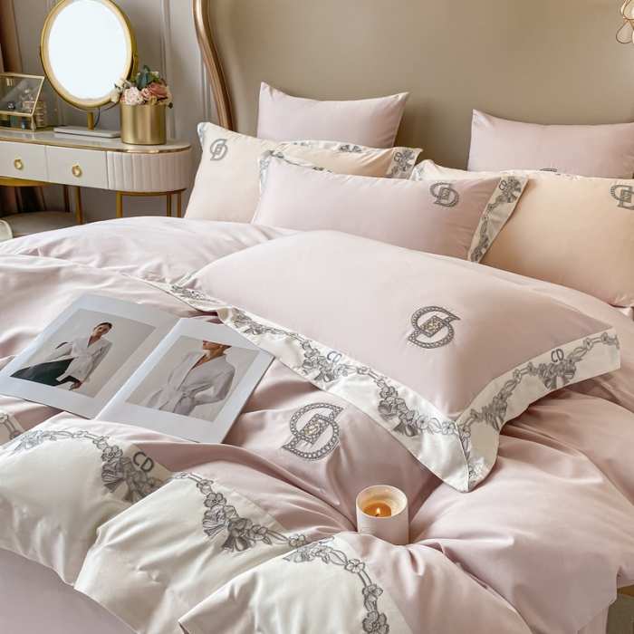 91家纺网 家纺一手货源 找家纺 （总）品家居 2025新款全棉长绒棉四件套-戴安娜