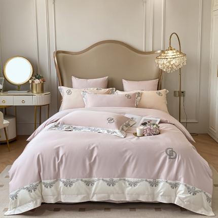 品家居 2025新款全棉长绒棉四件套-戴安娜 戴安娜-粉