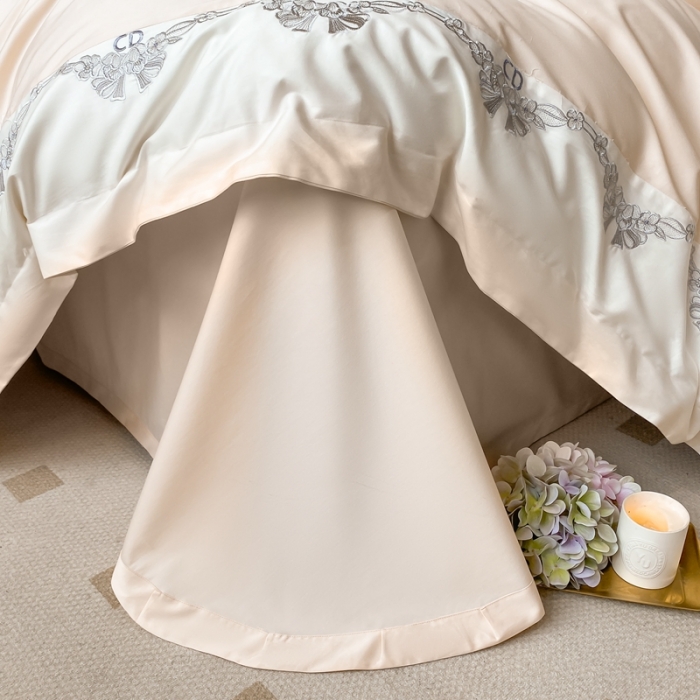 91家纺网 家纺一手货源 找家纺 品家居 2025新款全棉长绒棉四件套-戴安娜 戴安娜-香槟