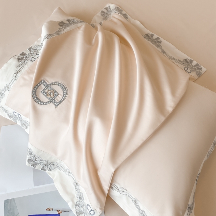 91家纺网 家纺一手货源 找家纺 品家居 2025新款全棉长绒棉四件套-戴安娜 戴安娜-香槟