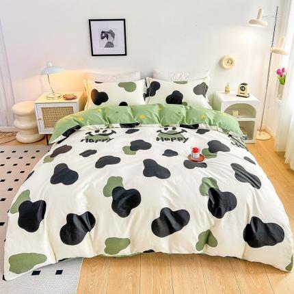 91家纺网 家纺一手货源 找家纺 （总）乐童2024新款网红直播爆款吊边＋一字绣工艺款四件套（六）