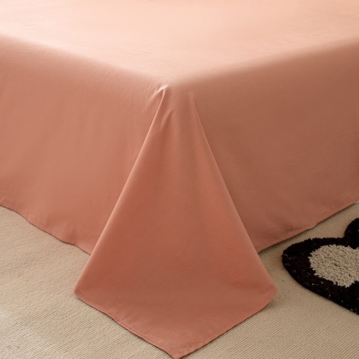 91家纺网 家纺一手货源 找家纺 涵宸 2023新款全棉提花四件套 空城（珍珠白+豆沙）