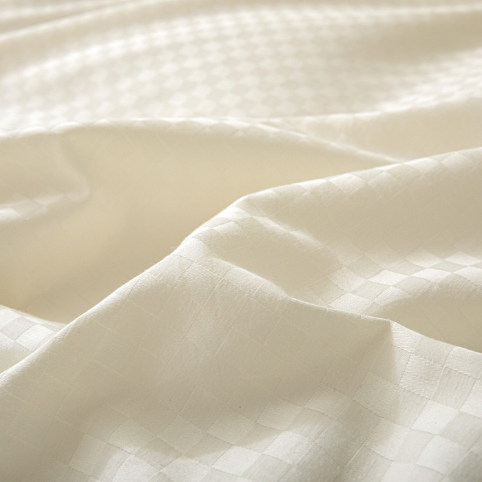 91家纺网 家纺一手货源 找家纺 涵宸 2023新款全棉提花四件套 空城（珍珠白+太湖绿）