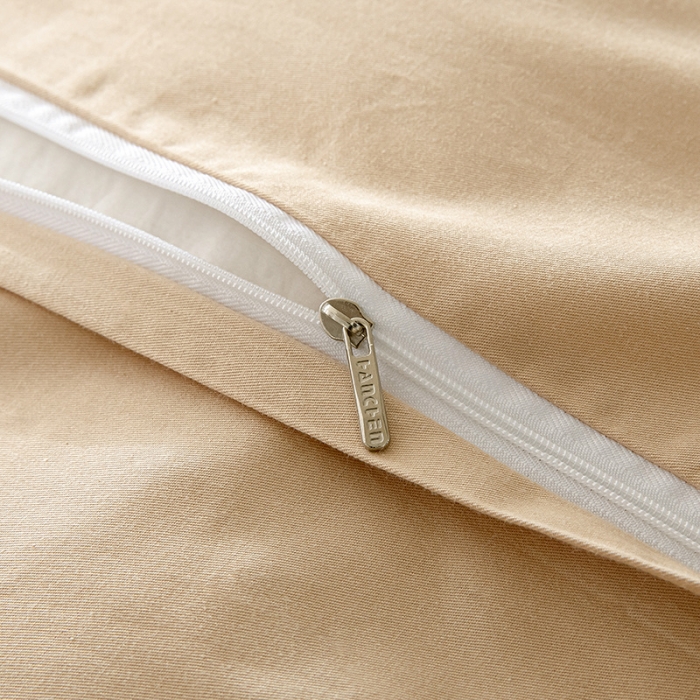 91家纺网 家纺一手货源 找家纺 涵宸 2023新款全棉提花四件套 空城-奶茶色