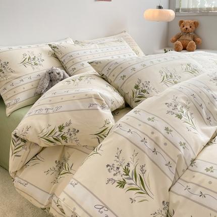 麦伦2023新款40s13372ins小清新全棉四件套第三波 叶墨新晨