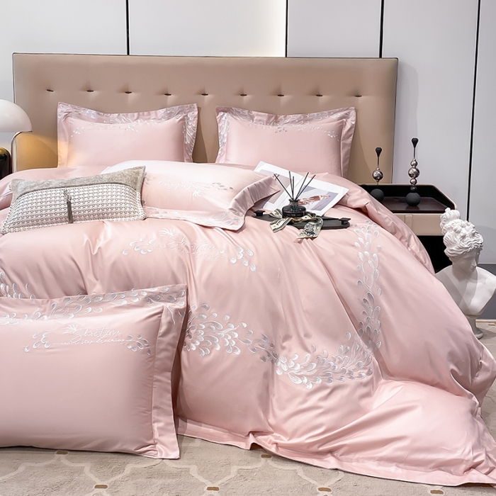 91家纺网 家纺一手货源 找家纺 （总）亲亲公主 2025新款100支全棉四件套-羽衣