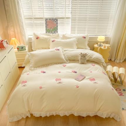 91家纺网 家纺一手货源 找家纺 （总）易禾 2024新款 爱心小熊系列四件套