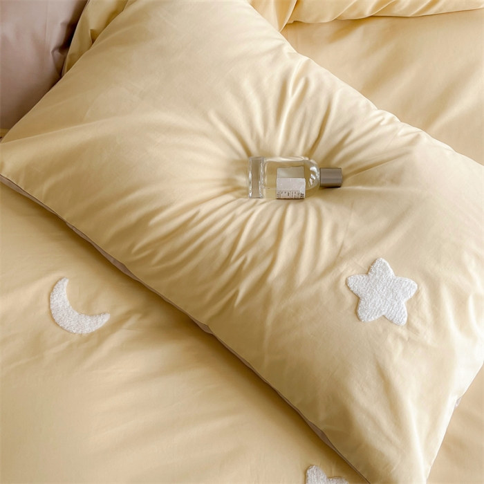 91家纺网 家纺一手货源 找家纺 时年 全棉水洗棉毛巾绣系列 40水洗-黄星星