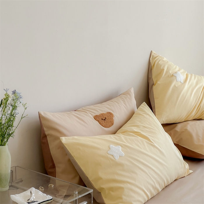 91家纺网 家纺一手货源 找家纺 时年 全棉水洗棉毛巾绣系列 40水洗-黄星星