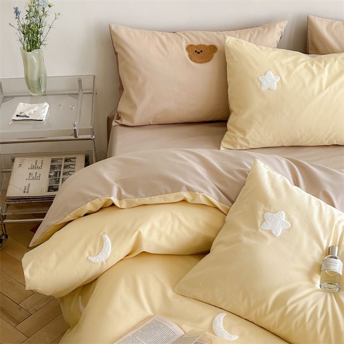 91家纺网 家纺一手货源 找家纺 时年 全棉水洗棉毛巾绣系列 40水洗-黄星星