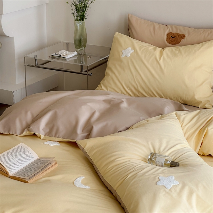 91家纺网 家纺一手货源 找家纺 时年 全棉水洗棉毛巾绣系列 40水洗-黄星星