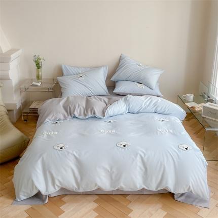 时年 全棉水洗棉毛巾绣系列 40水洗-可爱修狗