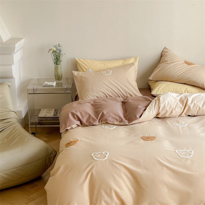 91家纺网 家纺一手货源 找家纺 时年 全棉水洗棉毛巾绣系列 40水洗-熊崽崽