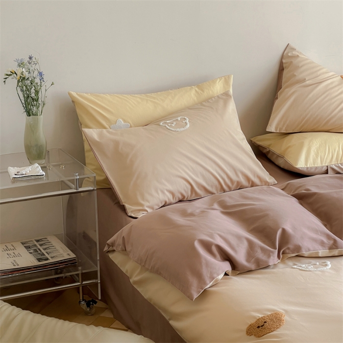 91家纺网 家纺一手货源 找家纺 时年 全棉水洗棉毛巾绣系列 40水洗-熊崽崽