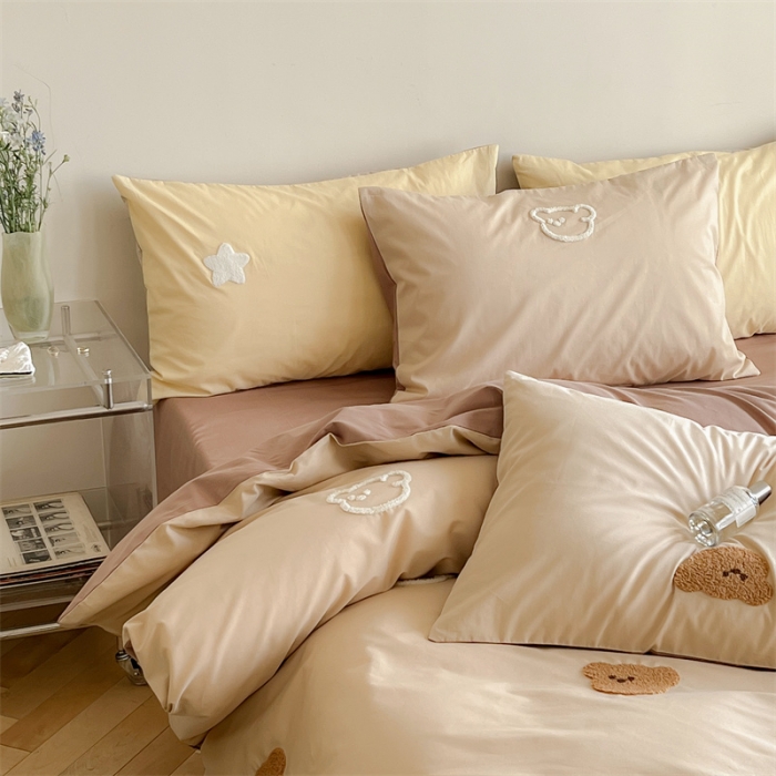 91家纺网 家纺一手货源 找家纺 时年 全棉水洗棉毛巾绣系列 40水洗-熊崽崽