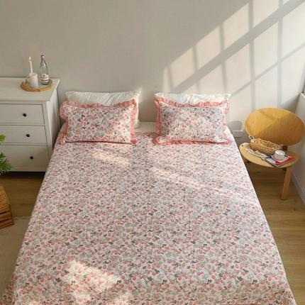 91家纺网 家纺一手货源 找家纺 （总）有货 2023新款全棉棉花酵素纱洗床盖三件套