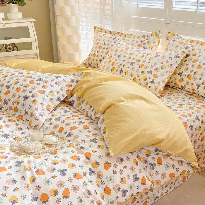 91家纺网 家纺一手货源 找家纺 元元被芯 2023全棉被套单品 草莓派