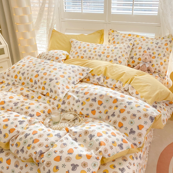 91家纺网 家纺一手货源 找家纺 元元被芯 2023全棉被套单品 草莓派