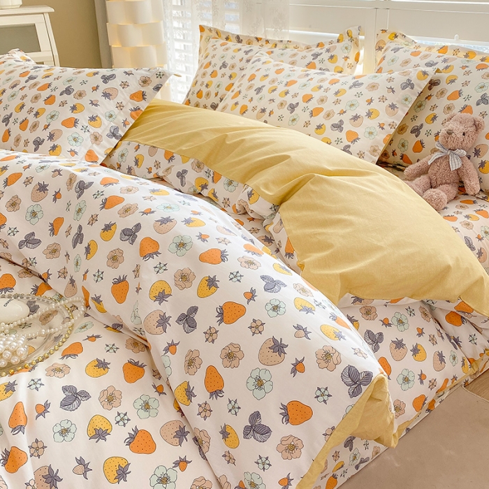 91家纺网 家纺一手货源 找家纺 元元被芯 2023全棉被套单品 草莓派