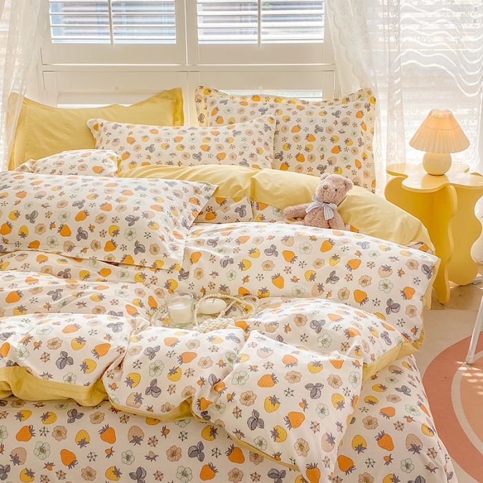 91家纺网 家纺一手货源 找家纺 元元被芯 2023全棉被套单品 草莓派