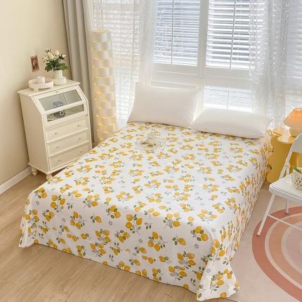 91家纺网 家纺一手货源 找家纺 元元被芯 2023全棉床单单品 柠檬