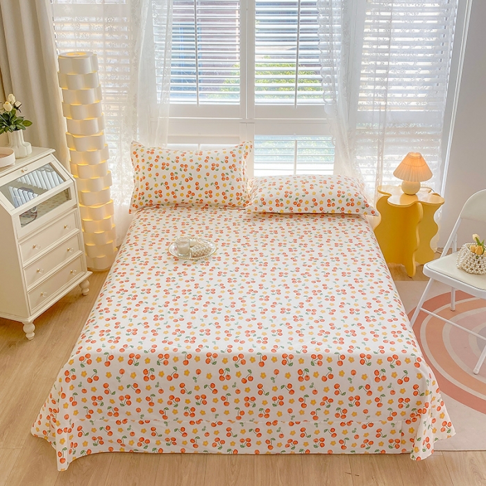 91家纺网 家纺一手货源 找家纺 元元被芯 2023全棉床单单品 樱桃园