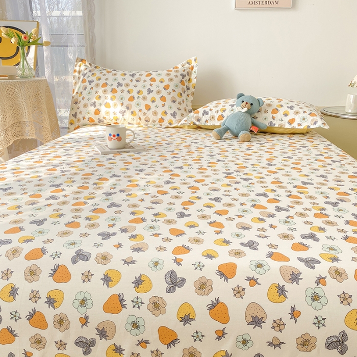 91家纺网 家纺一手货源 找家纺 元元被芯 2023全棉床笠13372 草莓派Q