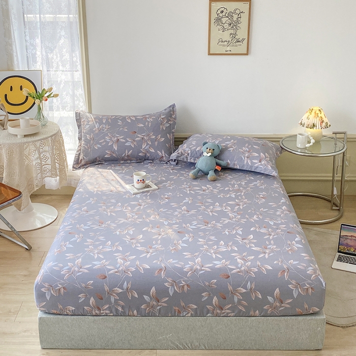 91家纺网 家纺一手货源 找家纺 元元被芯 2023全棉床笠13372 微光-灰