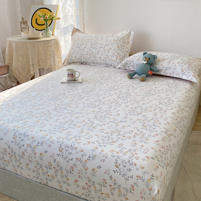 91家纺网 家纺一手货源 找家纺 元元被芯 2023全棉床笠13372 雪莉-粉