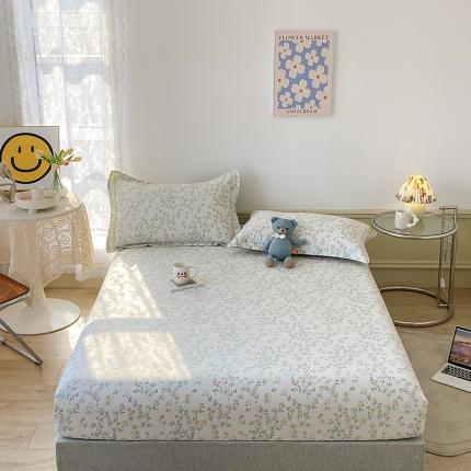 元元被芯 2023全棉床笠13372 雪莉-绿