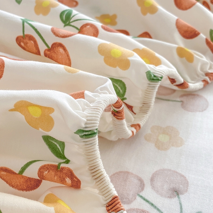 91家纺网 家纺一手货源 找家纺 元元被芯 2023全棉床笠13372 樱桃园Q