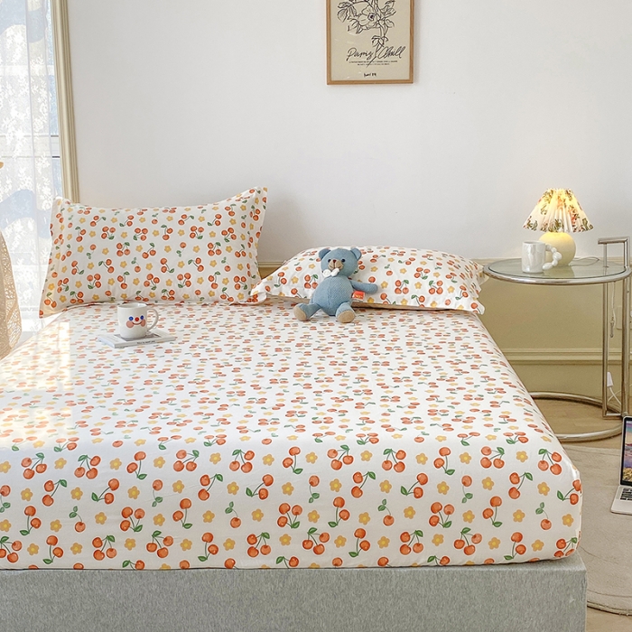 91家纺网 家纺一手货源 找家纺 元元被芯 2023全棉床笠13372 樱桃园Q