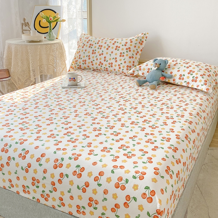 91家纺网 家纺一手货源 找家纺 元元被芯 2023全棉床笠13372 樱桃园Q