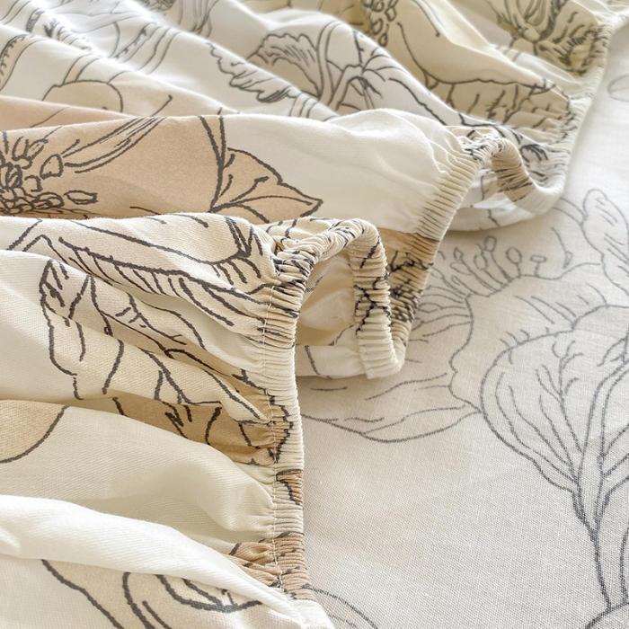 91家纺网 家纺一手货源 找家纺 元元被芯 2023全棉床笠13372 优雅恋人Q