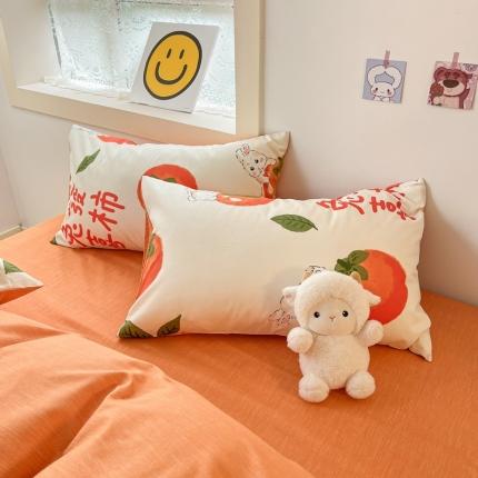 91家纺网 家纺一手货源 找家纺 （总）金丝鸟 2023新款全棉斜纹13370枕套