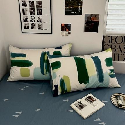 金丝鸟 2023新款全棉斜纹13370枕套 色调