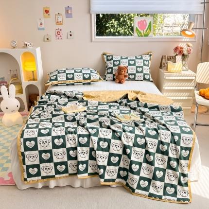 91家纺网 家纺一手货源 找家纺 （总）CINNY馨宜 2023新款60s长绒棉全棉大豆夏凉被空调被子