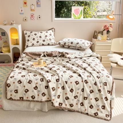 91家纺网 家纺一手货源 找家纺 （总）CINNY馨宜 2023新款60s长绒棉全棉大豆夏凉被空调被子