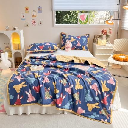 91家纺网 家纺一手货源 找家纺 （总）CINNY馨宜 2023新款60s长绒棉全棉大豆夏凉被空调被子