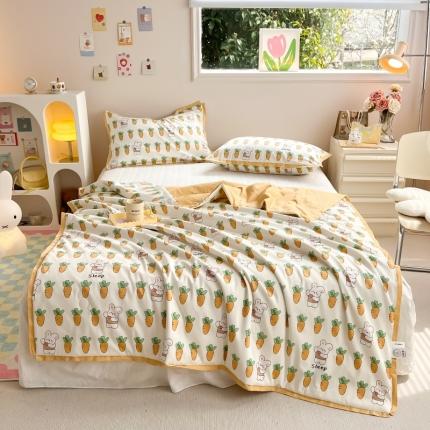 91家纺网 家纺一手货源 找家纺 （总）CINNY馨宜 2023新款60s长绒棉全棉大豆夏凉被空调被子