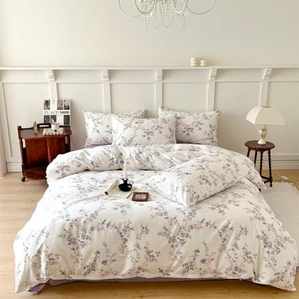 棉眠 2023新款万神殿全棉系列四件套 粉墨