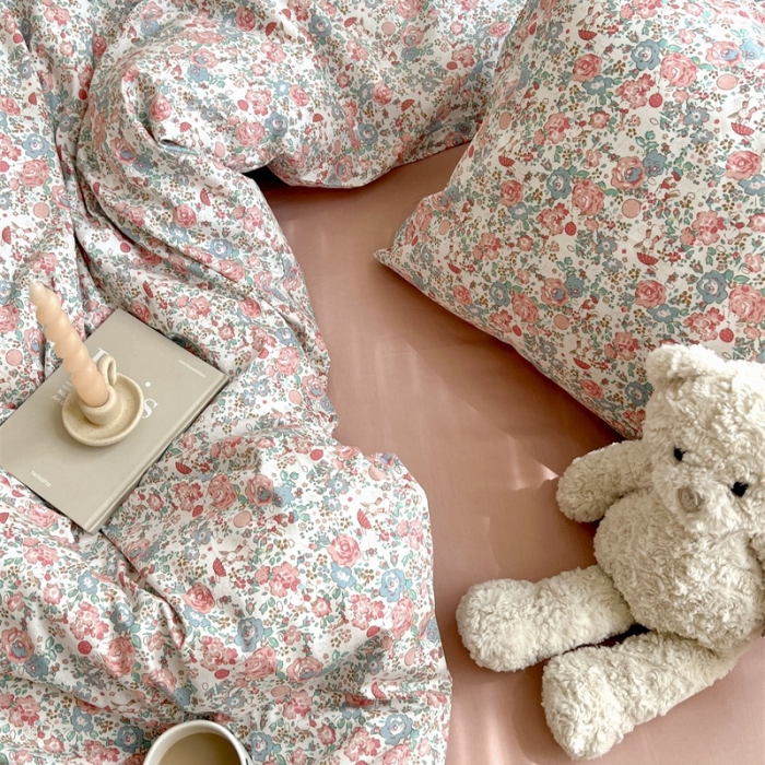 91家纺网 家纺一手货源 找家纺 棉眠 2023新款万神殿全棉系列四件套 树莓慕斯