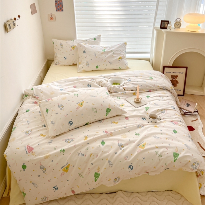 91家纺网 家纺一手货源 找家纺 棉眠 2023新款万神殿全棉系列四件套 小宇宙