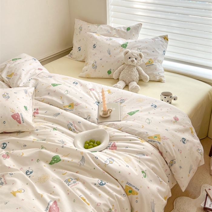 91家纺网 家纺一手货源 找家纺 棉眠 2023新款万神殿全棉系列四件套 小宇宙